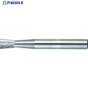 TRUSCO 超硬バー 逆テーパー型 Φ6X刃長8X軸6 シングルカット TB52C060S 1本 ▼436-4813