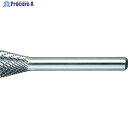 TRUSCO 超硬バー 逆テーパー型 Φ19X刃長16X軸6 シングルカット TB52C190S 1本 ▼436-4872