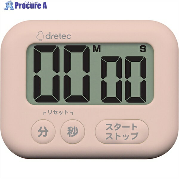 測定・計測用品 工業用計測機器メーカー名（株）ドリテックプラス名称 dretec商品名dretec　大画面タイマー「シャボン」　ピンク型式T614PKメーカー希望小売価格【税抜】open（税抜）オレンジブック年　ページ発注コード468-9485JANコード4536117040883特長●大きな数字で時間をはっきり表示します。●もとのセット時間にもどるリピート機能付です。●立てかけスタンド付です。●壁掛けフック付です。●取り付け便利なマグネット付です。用途仕様●最大計時：99分50秒●最小計時(秒)：1●最小計時(分)：1●幅(mm)：90●奥行(mm)：19●高さ(mm)：70●電源(V)：単4形乾電池●色：ピンク●電源：単4形乾電池●電源：単4形乾電池（テスト用付属）材質●ABS樹脂セット内容／付属品注意原産国中国重量0KG納期目安当日〜2営業日以内に発送 ※欠品時別途連絡