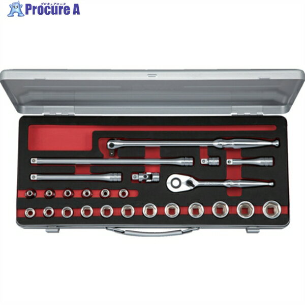 KTC 9.5sq.ソケットセット(六角)[25点] TB325A 1S ▼683-3774