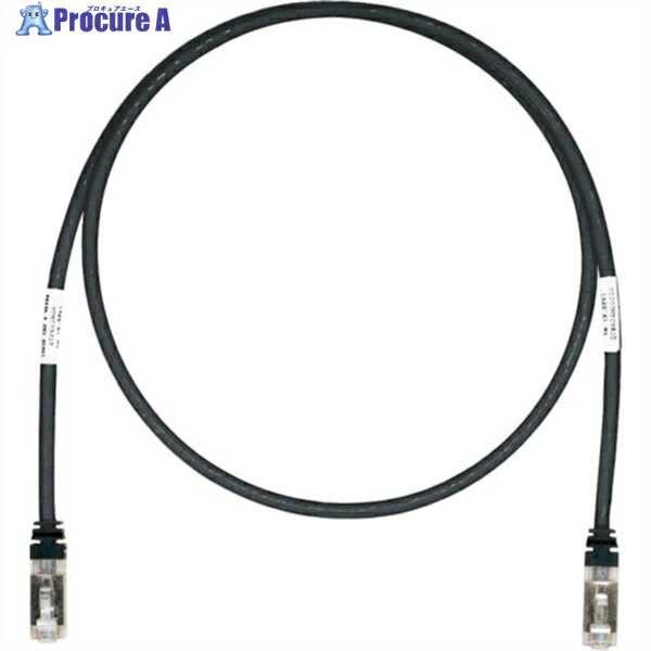 PANDUIT CAT6A/CAT6 シールドパッチコード 15m 黒 STP6X15MBL STP6X15MBL 1本 ▼818-0460