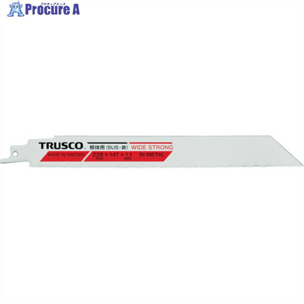 TRUSCO 解体用バイメタルセーバーソーブレード(幅広タイプ)全長150mm 5枚入 TBS-150-14-HST-5P 1パック ▼819-5243