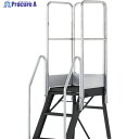 TRUSCO 踏み台TDAD用フルセット手すり 高さ1100mm 本体高さ0.90m〜1.80m用 TDAD-TF-110 1台 ◇▼115-7861