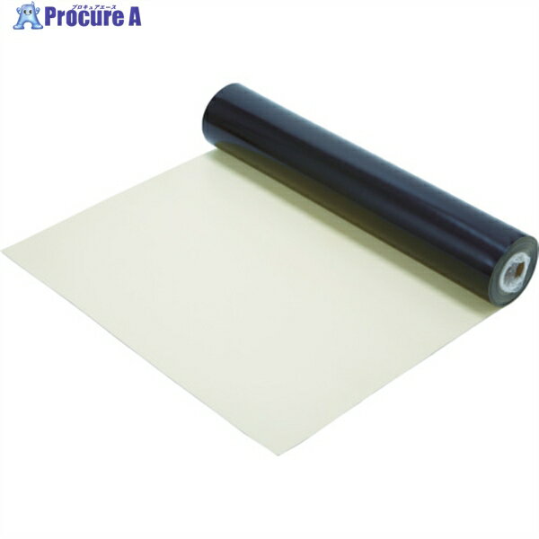 TRUSCO 導電性ゴムマット(テーブル用)アイボリー1000mmX10mx2mm TCRM-100 1巻 ▼124-2420 ※車上渡し