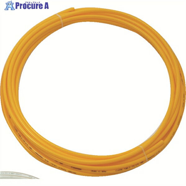 TRUSCO ポリウレタンチューブ 12X8.0mm 10m巻 イエロー TEN-12-10-Y 1巻 ▼231-7346