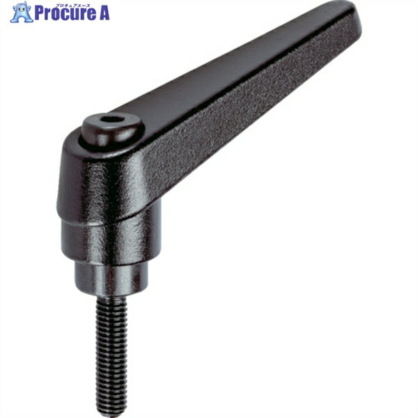 TRUSCO クランプレバー ブラック オネジ M5 ねじ長20 TCMRBK5-20 1個 ▼247-6766
