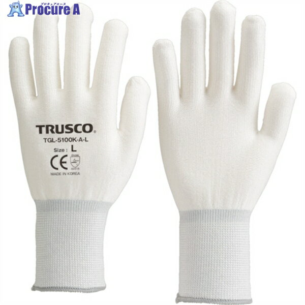 TRUSCO 【売切廃番】 ホワイトHPPEインナー手袋 M TGL-5100K-A-M 1双 ▼267-7639