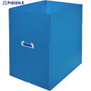 TRUSCO ダンボールプラスチックケース 5枚セット A3サイズ 取っ手穴あき 青 TDP-A3-5B 1S ▼384-7621