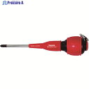 TRUSCO 落下防止電工ドライバー +2X100 TDDR-2-100 1本 ▼437-6579