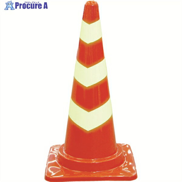 TRUSCO チッコウコーン 幅380mmX高さ700mm レッド TCC-CK 1本 ▼442-9869