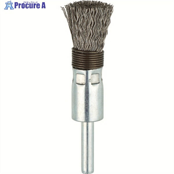 TRUSCO 筒型ブラシΦ15X軸6 SUS 0.3スプリング付 TEBS-15SUS 1本 ▼444-9932