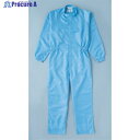 TRUSCO 制電糸グリッド仕様フード無つなぎ服 ブルー M TCOG-B-M 1着 ▼474-8719