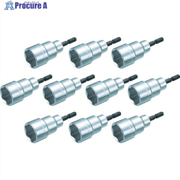 TRUSCO 【売切廃番】 まとめ買い 電動ドライバーソケット ショート 8mm 10個入 TEF-8S-10 1箱 ▼488-6771