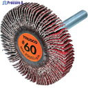 TRUSCO セラミックフラップホイール 軸径6mm #60 外径50×幅10×軸長40 (5個入) TCF5010-CE-60 1箱 ▼588-2205
