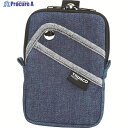 TRUSCO 【売切廃番】 デニムコンパクトケース 3ポケット ブルー TDC-K103 1個 ▼768-9977