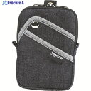 TRUSCO 【売切廃番】 デニムコンパクトケース 3ポケット ブラック TDC-K104 1個 ▼768-9985