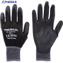 TRUSCO カラーナイロン手袋PU手のひらコート ブラック L TGL-3535-BK-L 1双 ▼770-0741