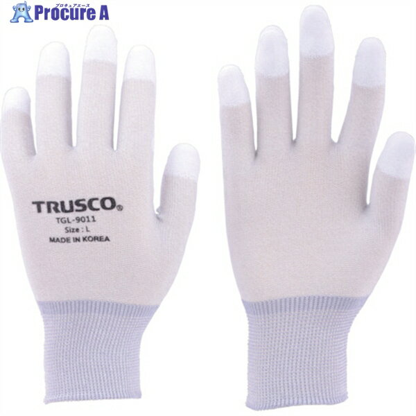TRUSCO カーボン・ナイロンインナー手袋PU指先コート S TGL-9011-S 1双 ▼770-1128