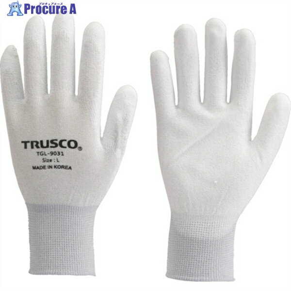 TRUSCO 【売切廃番】 カーボン・ナイロンインナー手袋PU手のひらコート L TGL-9031-L 1双 ▼770-1136