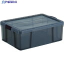 TRUSCO クリアライトボックス 44L 黒半透明 TCR-03-BK 1個 ▼799-2441
