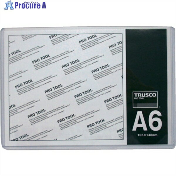 TRUSCO 厚口カードケース A6 THCCH-A6 1枚 ▼818-8205