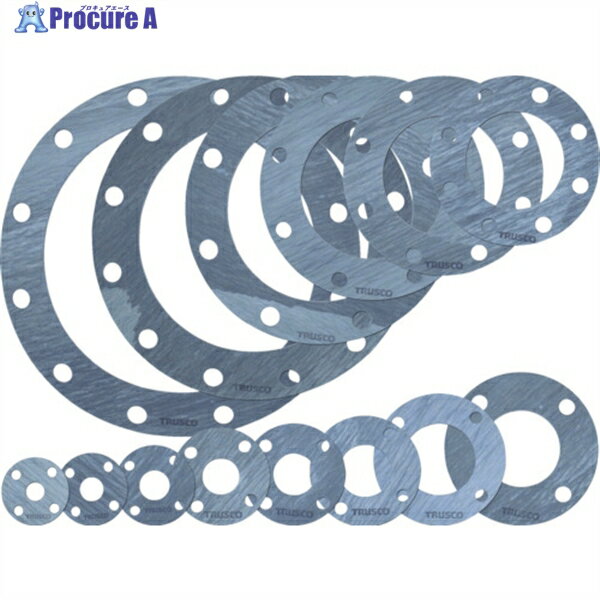 TRUSCO ガスケット フランジ外パッキン 10K 15A 厚み1.5mm TFPS-10K15A-15 1枚 ▼829-1628