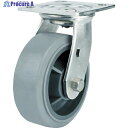SAMSONG ステンレスキャスター 自在 エラストマー 150mm TP6760-01-MIR 1個 ▼114-3151