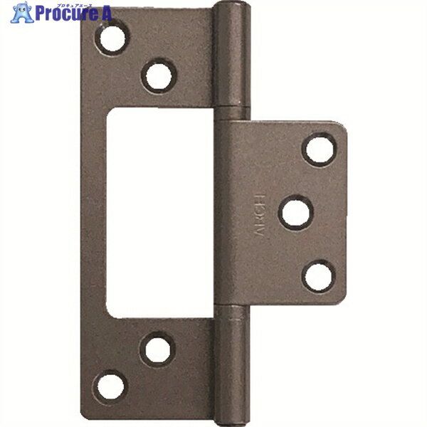 ARCH 鉄厚口フラッシュ丁番リング入 76mm シルバー塗装 TNFH04-76S 1枚 ▼168-8010