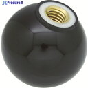 TRUSCO 樹脂製握り玉 金具付黒 20XM5mm (20個入) TPC20-5BK 1箱 ▼329-1898