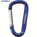 TRUSCO カラビナ 線径6mmX60mm D型 ブルー TKN660BL 1個 ▼384-2339