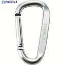 TRUSCO カラビナ 線径6mmX60mm D型 シルバー TKN660SV 1個 ▼384-2371