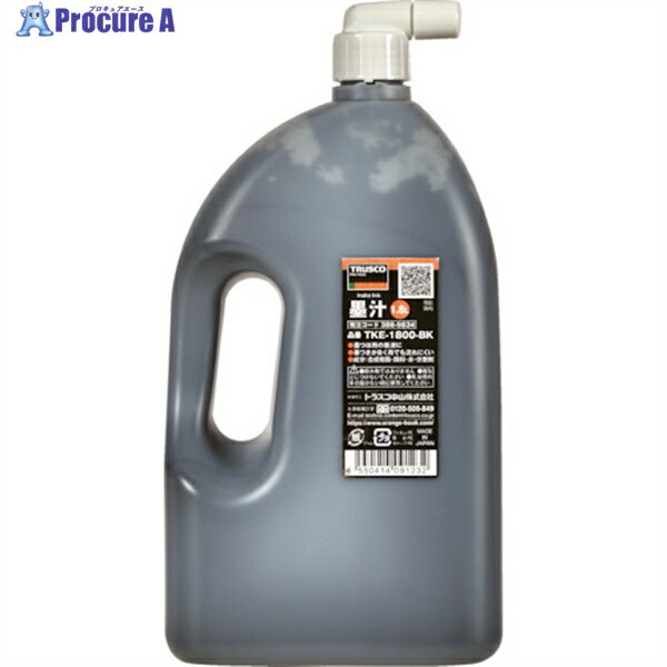 TRUSCO 墨汁 1.8L TKE-1800-BK 1個 ▼388-9834