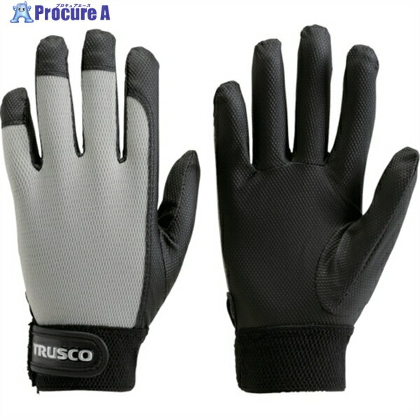 TRUSCO PU薄手手袋エンボス加工 グレー LL TPUM-G-LL 1双 ▼400-4728