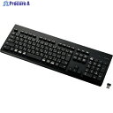ELECOM キーボード 無線(2.4GHz) ワイヤレス メンブレン式 フルサイズ 洗える 抗菌 ブラック TK-WS02DMKBK 1個 ▼410-2048(2)