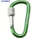 TRUSCO ネジロック付カラビナ 線径8mmx79m グリーン TKNNL880GN 1個 ▼415-0406
