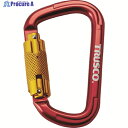 TRUSCO スライドロック付カラビナ 線径10.5mmx110mm レッド TKNSL1111R 1個 ▼415-0431