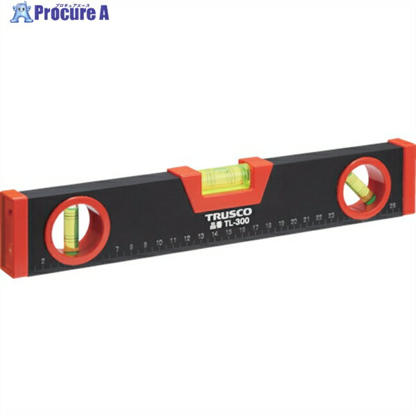 TRUSCO アルミレベル 箱型 マグネット付 230mm 水平・垂直・45° TL-230M 1個 ▼415-8211