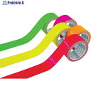 TRUSCO 蛍光ラインテープ100mmx10m レッド TLK-10010R 1巻 ▼488-7000