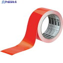 TRUSCO 蛍光ラインテープ50mmx10m レッド TLK-5010R 1巻 ▼488-7051