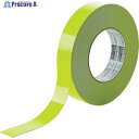 TRUSCO 蛍光ラインテープ25mmx33m イエロー TLK-2533Y 1巻 ▼783-1862
