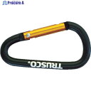 TRUSCO カラビナ 線径5mmX50mm D型 ブラック TKN550BK 1個 ▼819-5271