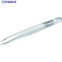 TRUSCO 透明プラスチック製ピンセット 120mm 先細型 TPP-230-TM 1本 ▼855-2563
