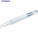 TRUSCO 透明プラスチック製ピンセット 120mm 先丸型 TPP-231-TM 1本 ▼855-2564