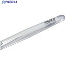 TRUSCO 透明プラスチック製ピンセット 120mm 先曲型 TPP-232-TM 1本 ▼855-2565