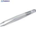 TRUSCO 透明プラスチック製ピンセット 120mm 先平細型 TPP-233-TM 1本 ▼855-2566