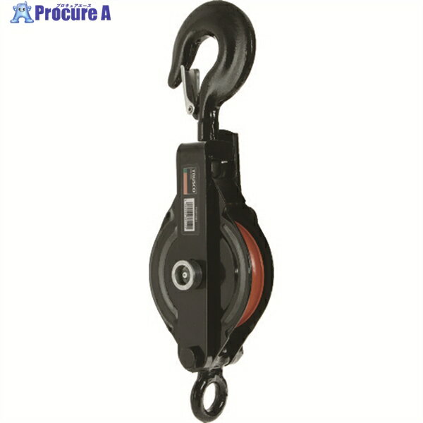 TRUSCO 強力型滑車一車スナッチ フック型100mm TSB1001 1個 ▼194-8942
