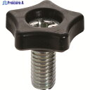 TRUSCO 十字穴付ツールノブφ15 黒 M4X8 ノブ高さ5.5 10個入 (P=0.7) TT2M4X8-BK 1袋 ▼207-4618(4)