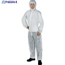 TRUSCO 不織布使い捨て保護服 つなぎフード付きタイプ XXLサイズ TRV2-XXL 1着 ▼240-2224