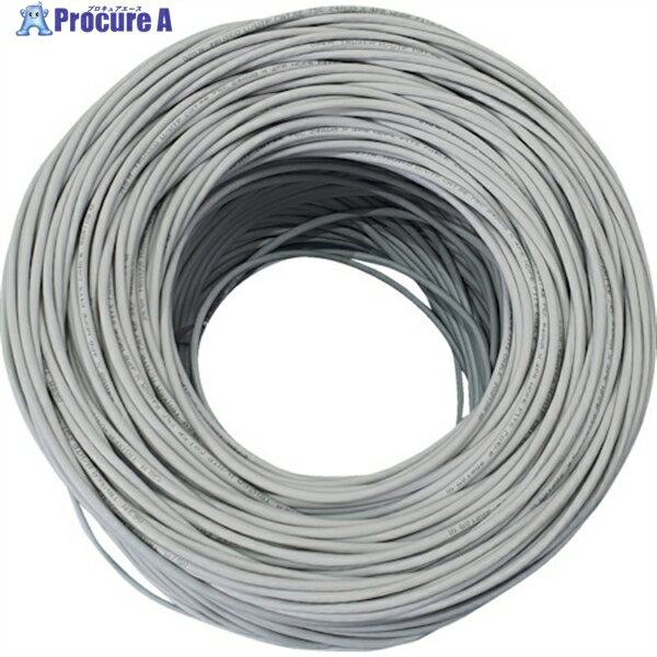 TRUSCO LANケーブル カテゴリ6 300m グレー TUTP-CAT6-300G 1巻 ▼261-3496