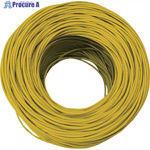 TRUSCO LANケーブル カテゴリ5e 100m 黄 TUTP-CAT5E-100Y 1巻 ▼261-3497